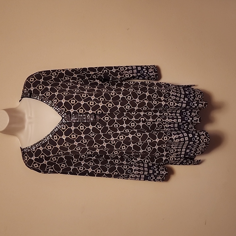NWOT JM COLLECTION XL BEADED TUNIC